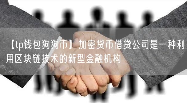 【tp钱包狗狗币】加密货币借贷公司是一种利用区块链技术的新型金融机构(图1)